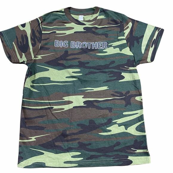 Code Five "Big Brother" Youth Green Woodland Camo Short Sleeve Tee Youth Medium - Picture 2 of 12
